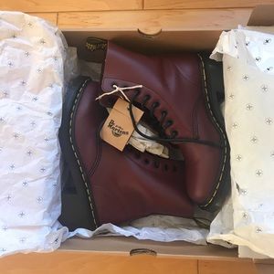 Dr. Martens Cherry Smooth Clemency Boots